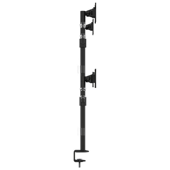 Multibrackets, Supporto TV da Tavolo, 30'', VESA 75x75 100x100 mm, Acciaio, Nero