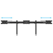 Multibrackets Staffa Monitor, Tripla, 24-32 Pollici, Alluminio Nero
