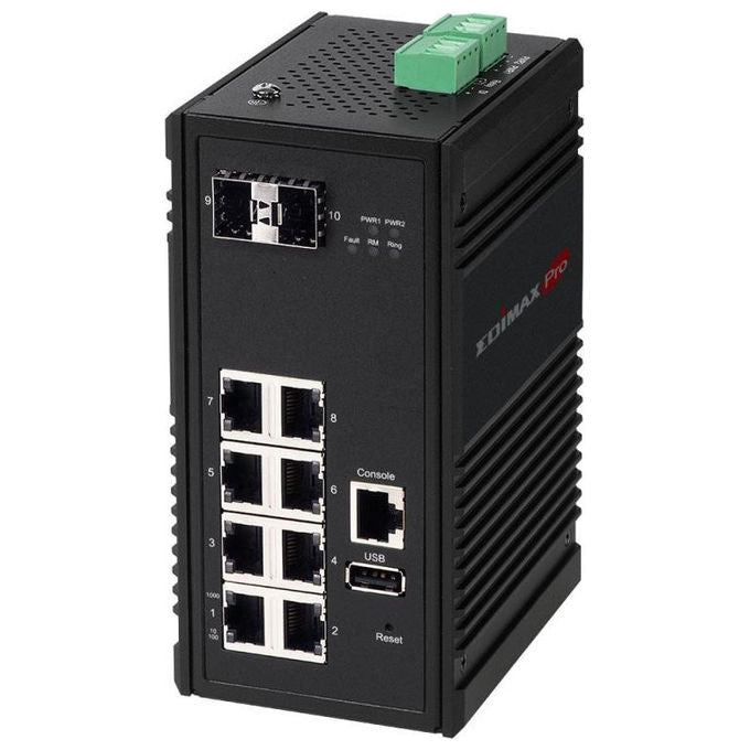 Edimax, Switch di Rete Gestito Gigabit Ethernet IGS-5208, Nero