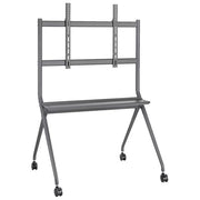 V7 Carrello TV con Ruote 50-86 Pollici Acciaio Inox Mobile