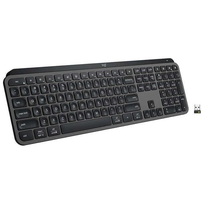 Logitech Tastiera Wireless MX Keys S QWERTZ Illuminata Grafite