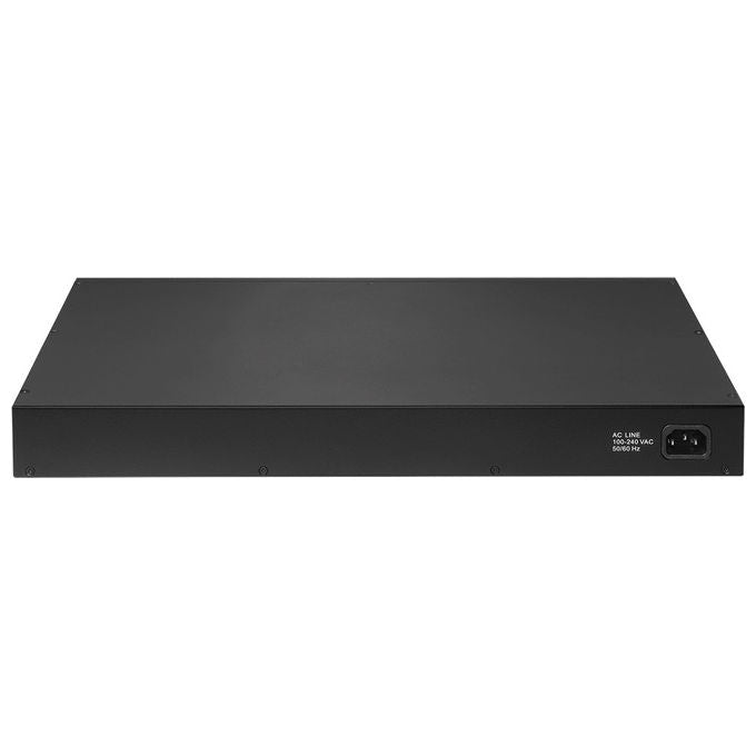 Edimax IGS-5428PLC Switch Industriale Gestito L2, 24 porte Gigabit PoE+ 30W, 4 slot SFP combo, 56 Gbit-s, rack 1U, colore Nero