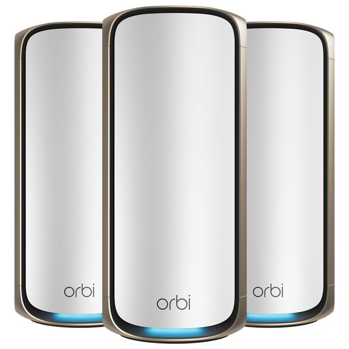 Netgear Orbi 970 Series KIT_ WiFi 7 Quad-Band Sistema Mesh 2 Unita'
