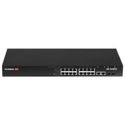 Edimax Switch Gigabit PoE+ Smart Industriale 18 Porte Montabile su Rack