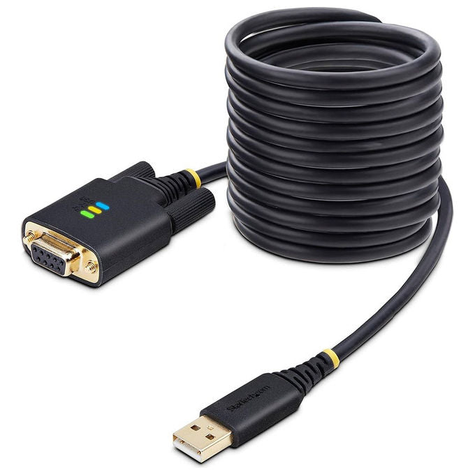 StarTech.com, Cavo Seriale Null Modem, USB a Seriale, 3 m, Nero