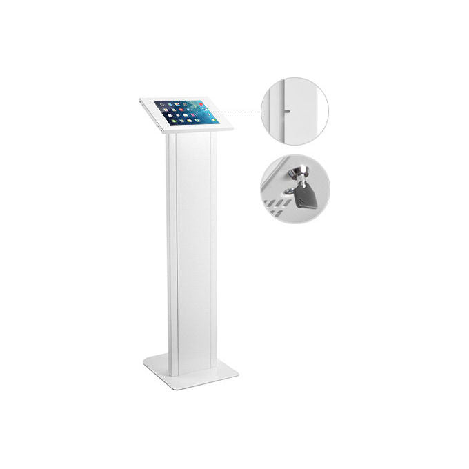 ITB, Supporto Tablet, Kiosk Freestanding Bianco, Universale 10 Pollici
