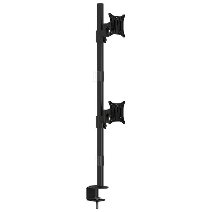 Multibrackets, Supporto da Tavolo per Monitor 15-30'', Dual Verticale, Nero