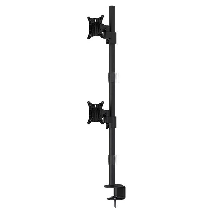 Multibrackets, Supporto da Tavolo per Monitor 15-30'', Dual Verticale, Nero
