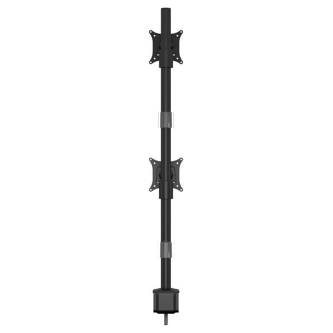 Multibrackets, Supporto da Tavolo per Monitor 15-30'', Dual Verticale, Nero