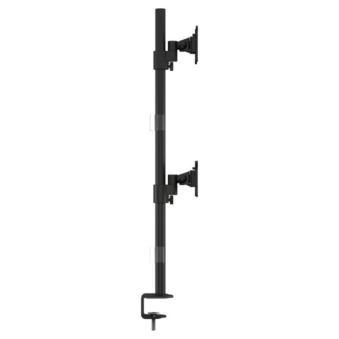Multibrackets, Supporto da Tavolo per Monitor 15-30'', Dual Verticale, Nero