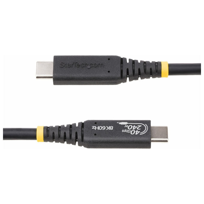 StarTech.com Cavo USB4 1m USB-C Certificato USB-IF 40 Gbps 240W PD 3.1 EPR 8K 60Hz