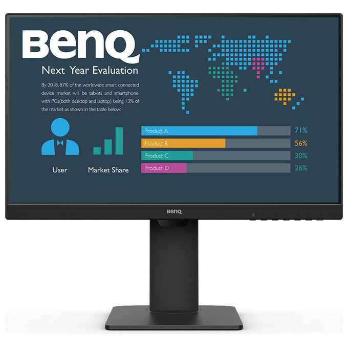 BenQ, Monitor PC, 23.8'' Full HD, Nero, BL2486TC