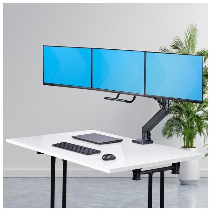 StarTech.com Supporto Monitor Triplo 27 Pollici Barra Trasversale VESA 75x75-100x100