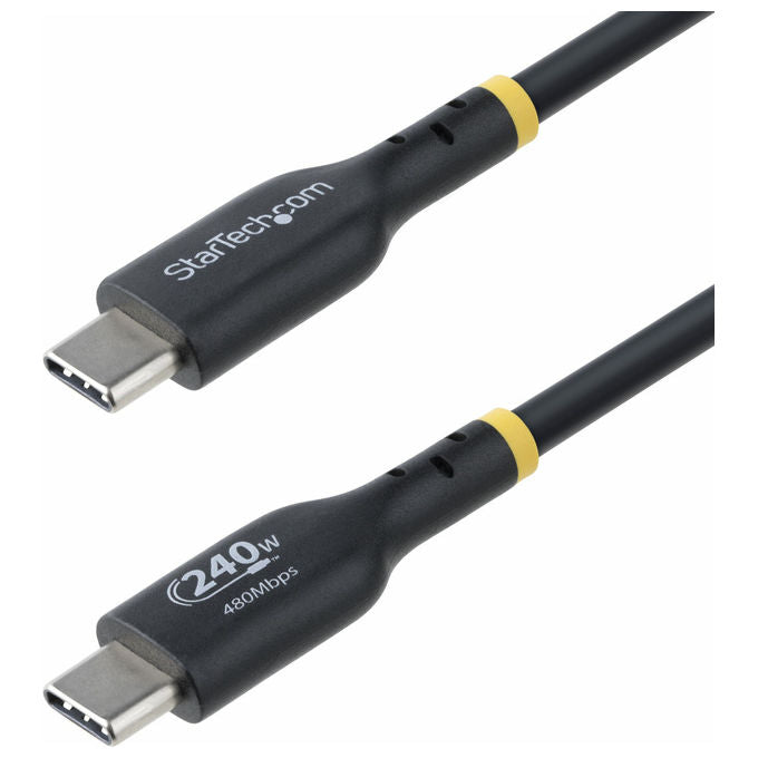 StarTech.com Cavo USB-C 3m 240W PD EPR USB 2.0 Rivestimento TPE Nero