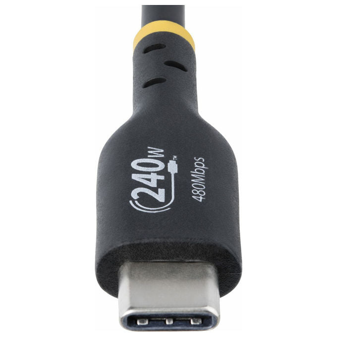 StarTech.com Cavo USB-C 3m 240W PD EPR USB 2.0 Rivestimento TPE Nero