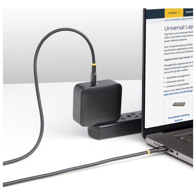 StarTech.com Cavo USB-C 3m 240W PD EPR USB 2.0 Rivestimento TPE Nero