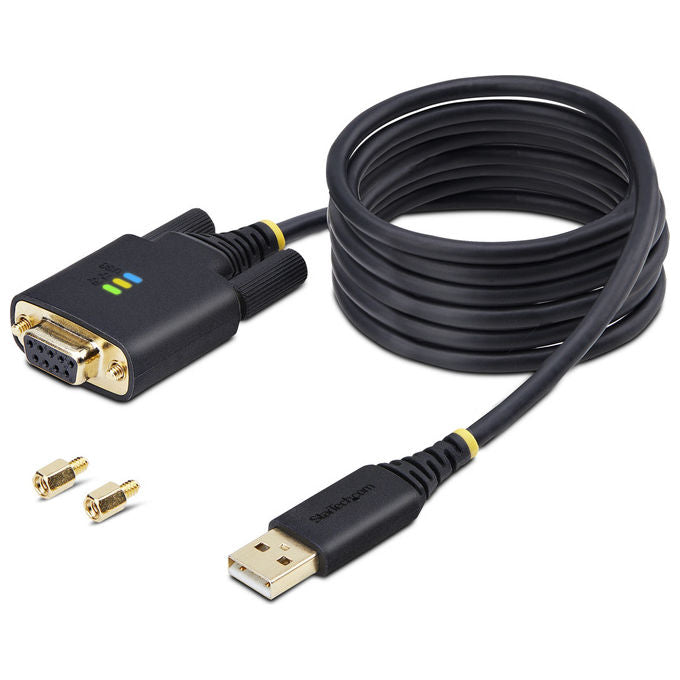 StarTech.com, Adattatore Seriale USB a Null Modem, FTDI RS232, 2m, Nero