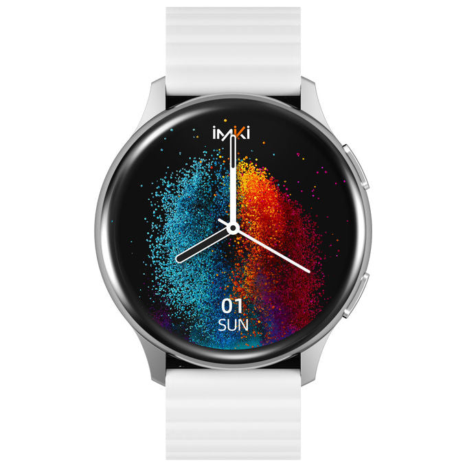 Imiki Smartwatch Holo Pro Argento Display AMOLED Cardiofrequenzimetro Bluetooth