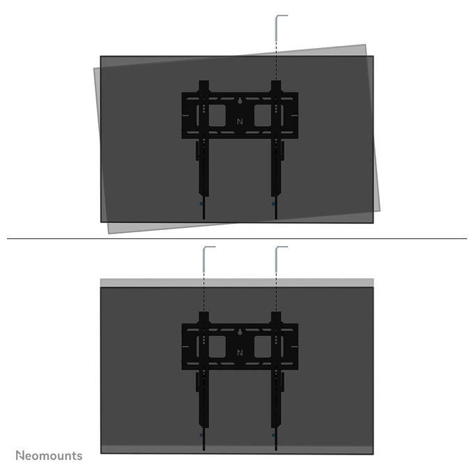 Neomounts Supporto a Parete TV 42-75 Pollici Fissa Bloccabile