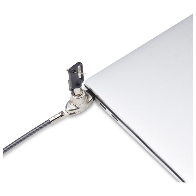 StarTech.com Cavo di Sicurezza Antifurto per Laptop Slot Noble Wedge Slim Acciaio Nero 2 Chiavi