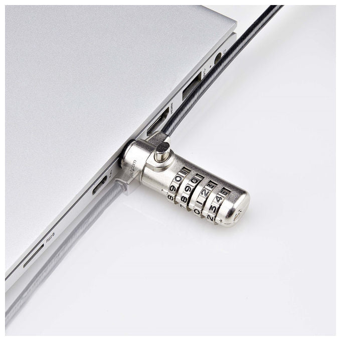 StarTech.com Cavo di Sicurezza Antifurto per Laptop Compatibile K-Slot Acciaio Resistente Combinazione