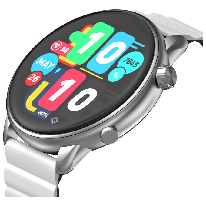 IMIKI, Smartwatch TG2, 46mm, Display AMOLED 1.43'', Touchscreen, Argento