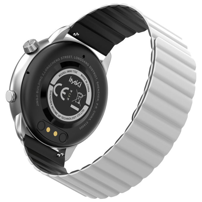 IMIKI, Smartwatch TG2, 46mm, Display AMOLED 1.43'', Touchscreen, Argento