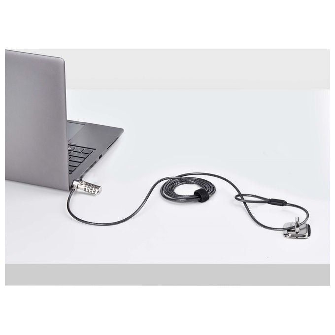 StarTech.com Cavo di Sicurezza Antifurto per Laptop Slot Noble Wedge Acciaio Combinazione