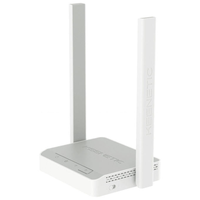 Keenetic Starter, Router Wireless, Fast Ethernet, Banda Singola 2.4 GHz, Bianco