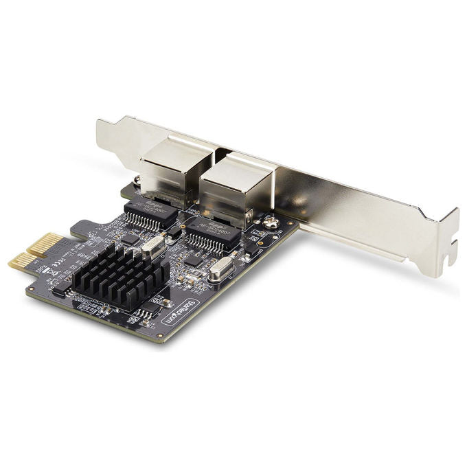 StarTech.com, Scheda di Rete Gigabit PCIe, 2 Porte, Adattatore LAN PCI Express