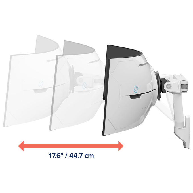 Ergotron Braccio Serie HX con Perno a Parete Fino a 57 Pollici e 17 kg