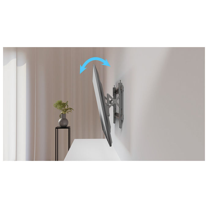 Multibrackets Supporto TV a Parete Nero, 2,18 m (86''), 43''-86''