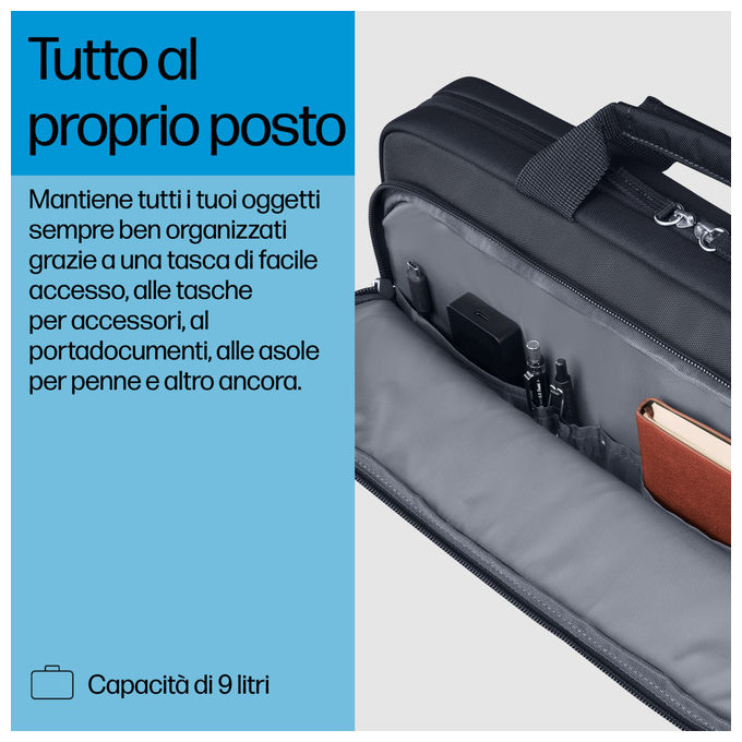 Hp Borsa Porta Laptop 14 Pollici Everyday Valigetta Ventiquattrore Mono Splitcromatica con Tracolla