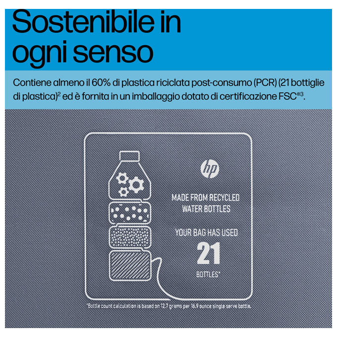 Hp Borsa Porta Laptop 14 Pollici Everyday Valigetta Ventiquattrore Mono Splitcromatica con Tracolla