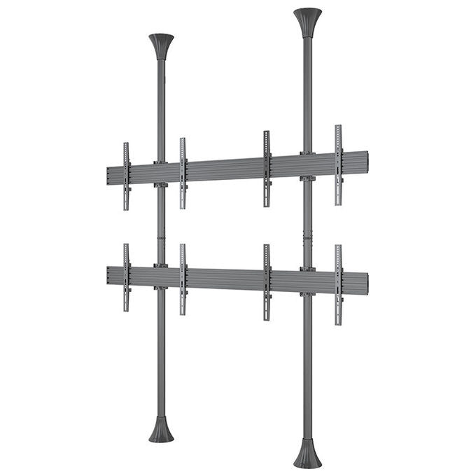 Multibrackets Supporto Display 65 Pollici Nero Acciaio e Alluminio 6084