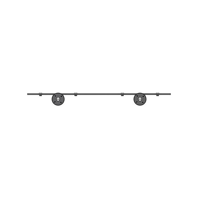 Multibrackets Supporto Display 65 Pollici Nero Acciaio e Alluminio 6084