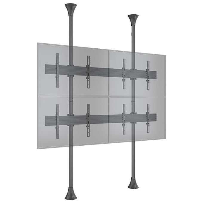 Multibrackets Supporto Display 65 Pollici Nero Acciaio e Alluminio 6084