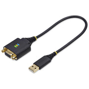 StarTech.com, Cavo Adattatore Usb Seriale Null Modem, 30cm, Usb-A a Db9 Rs232 Com