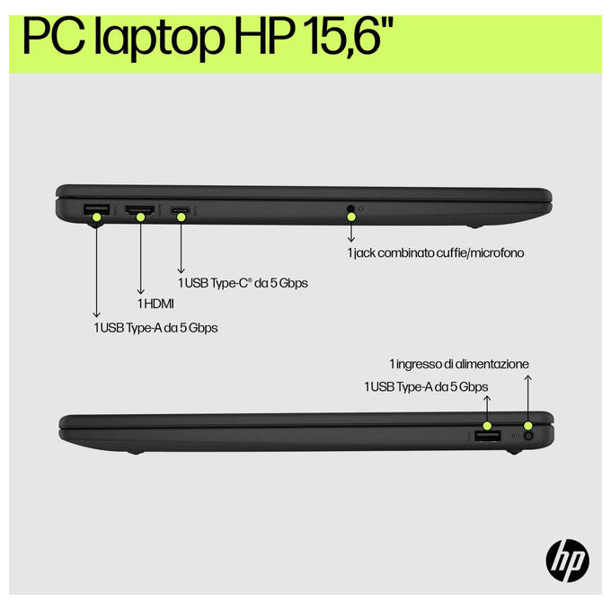 HP 15-fd0073nl Computer portatile Intel Core i7 16 GB RAM SSD 512 GB Full HD Argento