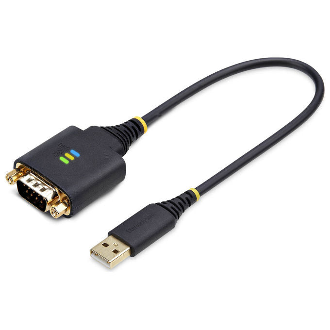 StarTech.com, Cavo Adattatore USB Seriale, 30 cm, USB-A a DB9 RS232, Nero