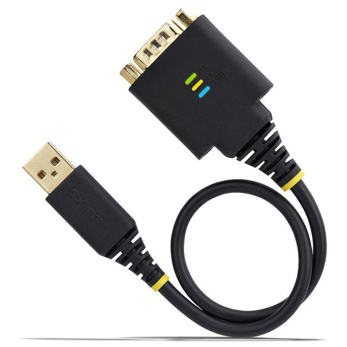 StarTech.com, Cavo Adattatore USB Seriale, 30 cm, USB-A a DB9 RS232, Nero
