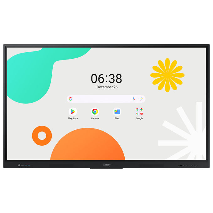 Samsung, Lavagna Interattiva Touchscreen WA75F, 75 Pollici, 4K UHD, Nero