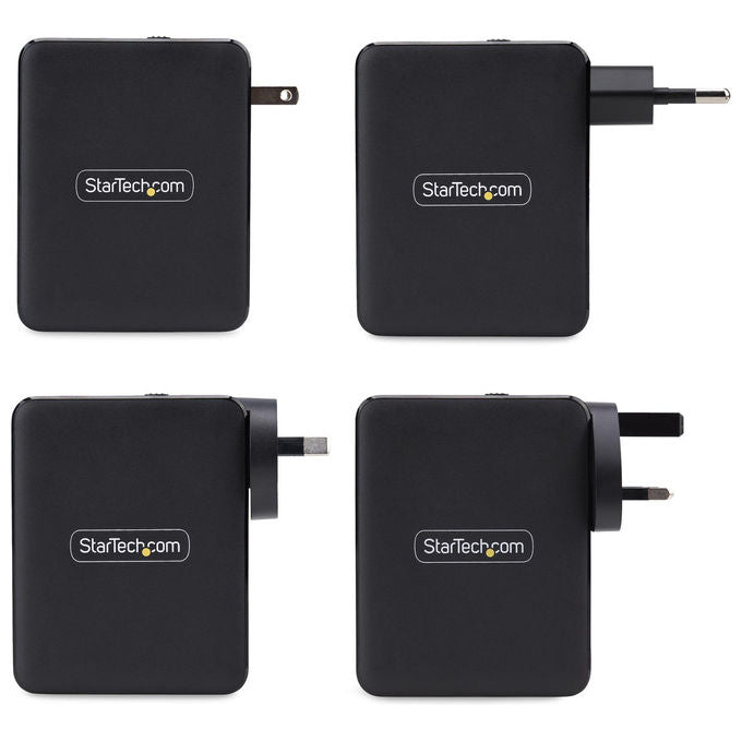 StarTech.com, Caricatore USB-C, 140W, 3x USB-C, 1x USB-A, Adattatore Alimentazione GaN PD 3.1