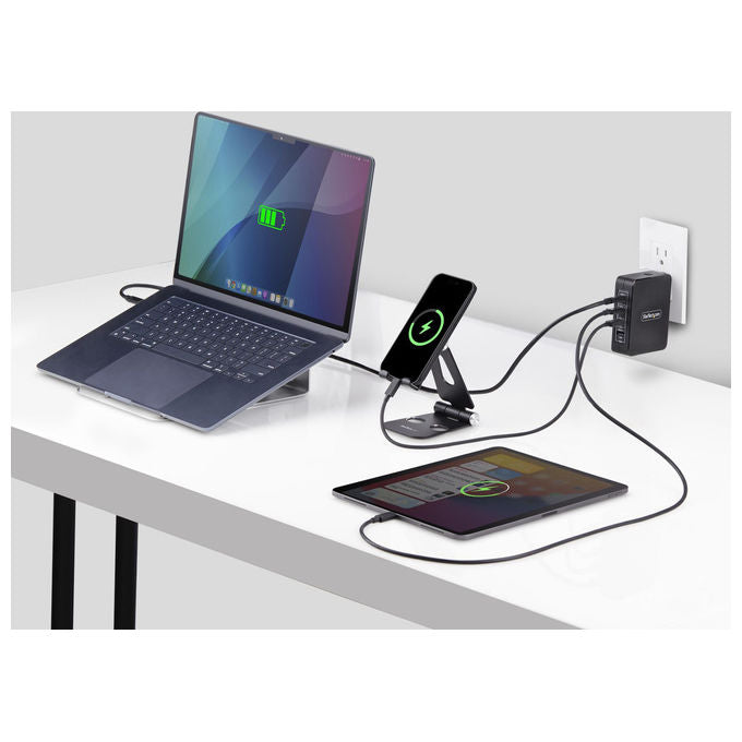 StarTech.com, Caricatore USB-C, 140W, 3x USB-C, 1x USB-A, Adattatore Alimentazione GaN PD 3.1