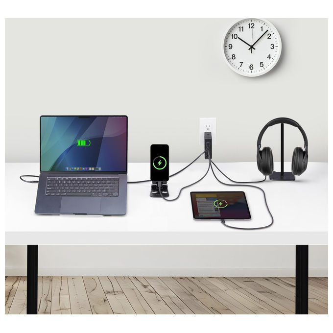 StarTech.com, Caricatore USB-C, 140W, 3x USB-C, 1x USB-A, Adattatore Alimentazione GaN PD 3.1
