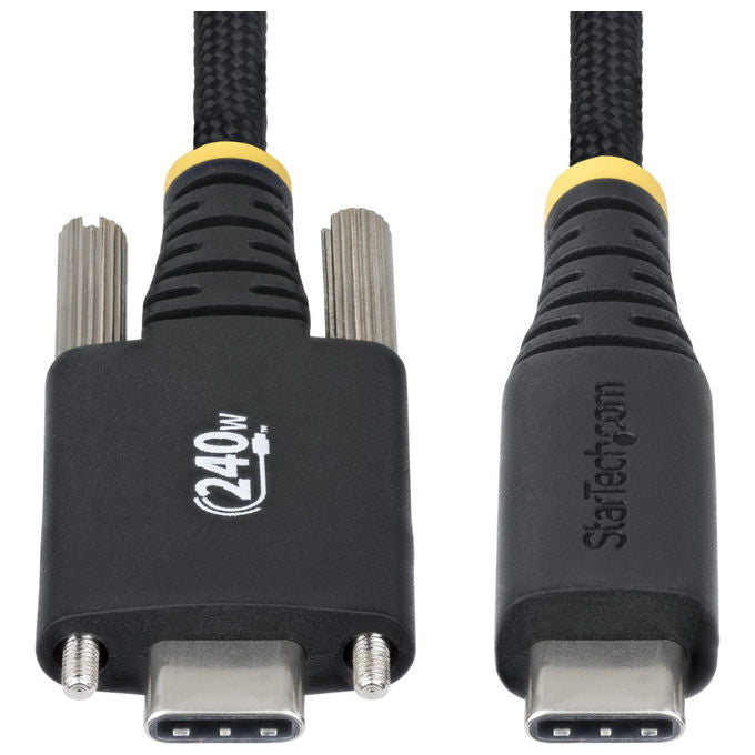 StarTech.com Cavo USB-C 3m Ricarica 240W Chiusura a Vite Laterale