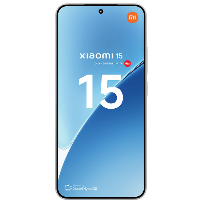 Xiaomi MZB0IU5EU 15 Smartphone 5G Dual SIM 12GB RAM 512GB Display 6.36'' AMOLED Snapdragon 8 Elite Tripla Fotocamera Leica 50MP Batteria 5240mAh colore Bianco
