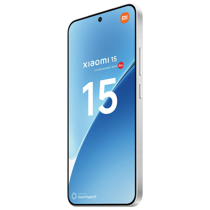 Xiaomi MZB0IU5EU 15 Smartphone 5G Dual SIM 12GB RAM 512GB Display 6.36'' AMOLED Snapdragon 8 Elite Tripla Fotocamera Leica 50MP Batteria 5240mAh colore Bianco