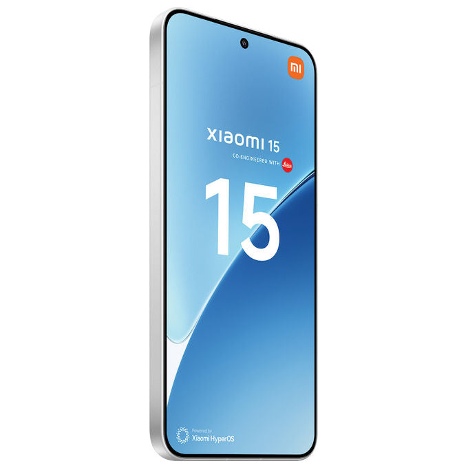 Xiaomi MZB0IU5EU 15 Smartphone 5G Dual SIM 12GB RAM 512GB Display 6.36'' AMOLED Snapdragon 8 Elite Tripla Fotocamera Leica 50MP Batteria 5240mAh colore Bianco