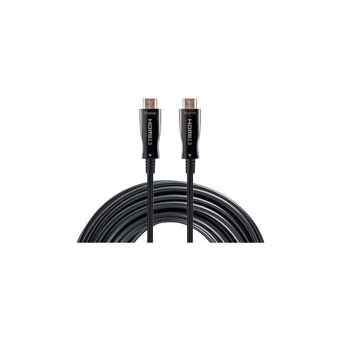 Hamlet, Cavo HDMI 2.0, 4K 60Hz, 20 Metri, Nero, Tipo A